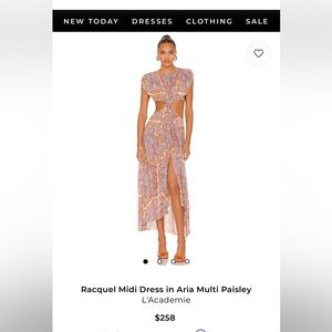 L'Academie Racquel Paisley Midi Dress - Multicolor